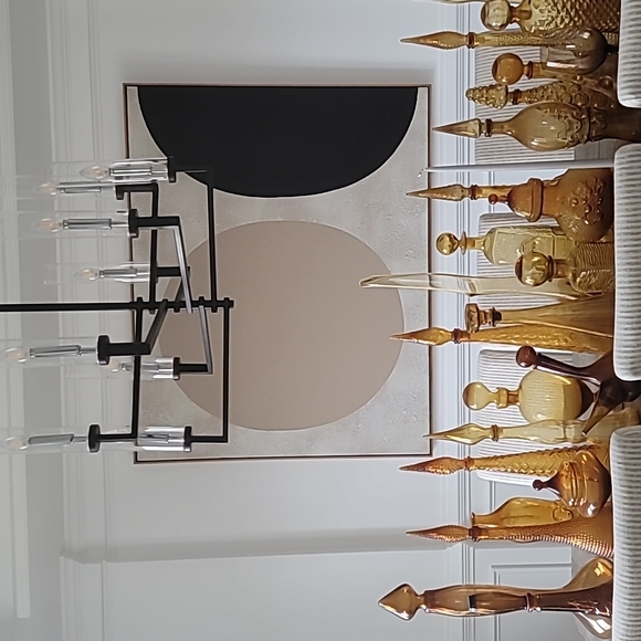 DABS PORTUGAL genie decanter bottle deep amber Harvest 17in - Picture 8 of 8